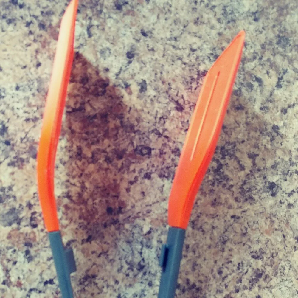 Joseph Joseph Turner Tongs Ergonomic Silicone Tongs - Gray/Orange